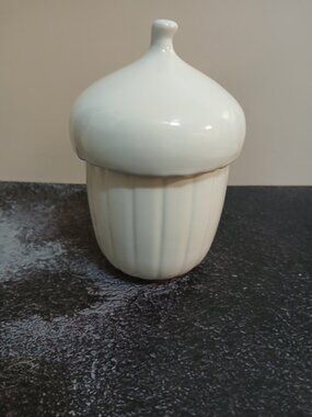 2018  IKEA Ceramic Vinter Acorn Jar
